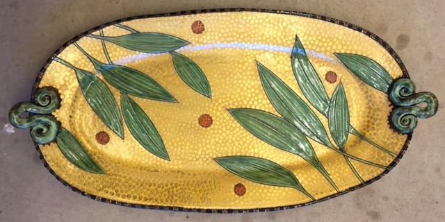 Ceramic platter by Gail Kendall