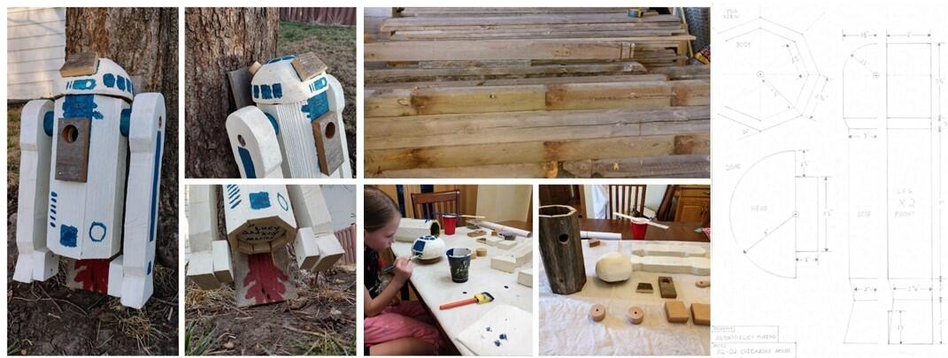 Functional art birdhouse Functional art birdhouse