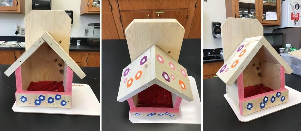 Functional art birdhouse