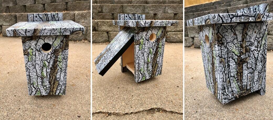 Functional art birdhouse Functional art birdhouse
