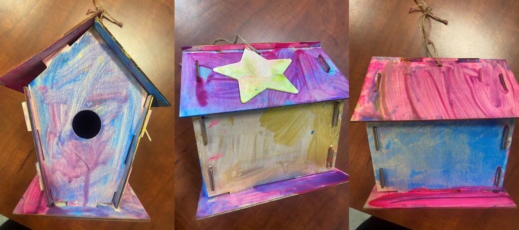Functional art birdhouse Functional art birdhouse