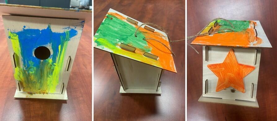 Functional art birdhouse