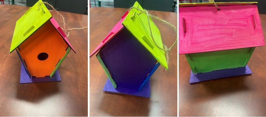 Functional art birdhouse