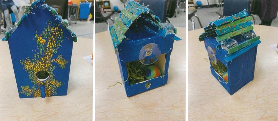 Functional art birdhouse Functional art birdhouse